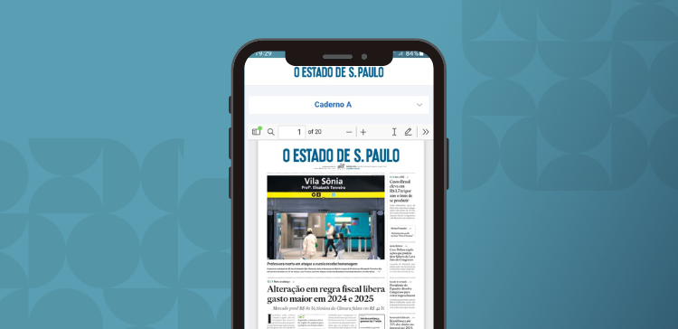 Aplicativo Sincor Digital disponibiliza conteúdo do jornal O Estado de S. Paulo